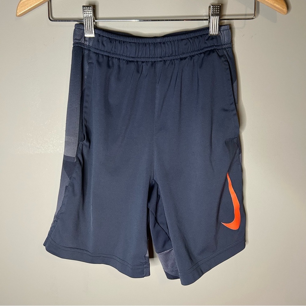 Nike Boys Athletic Shorts in Grey and Orange